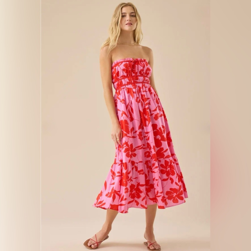 NWT Altar’d State Mallory Floral Midi Dress - Picture 2 of 7